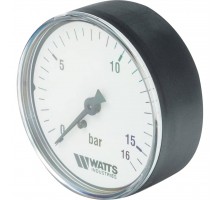 Watts  F+R100(MDA) 63/16 Манометр аксиальный  нр 1/4"х 16 бар (63мм)