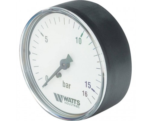 Watts  F+R100(MDA) 63/16 Манометр аксиальный  нр 1/4"х 16 бар (63мм)