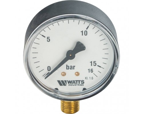 Watts  F+R200(MDR) 63/16 Манометр радиальный нр 1/4"х 16 бар (63мм)