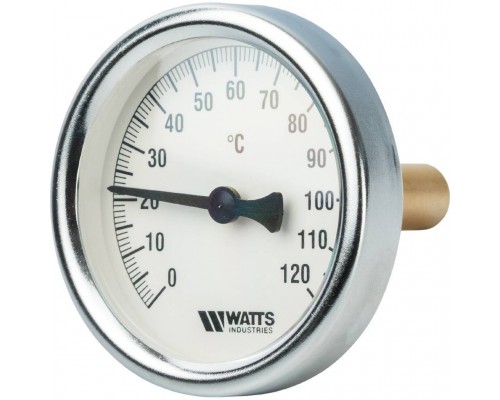 Watts  F+R801(T) 63/50 Термометр биметаллический  с погружной гильзой  63 мм, штуцер 50 мм