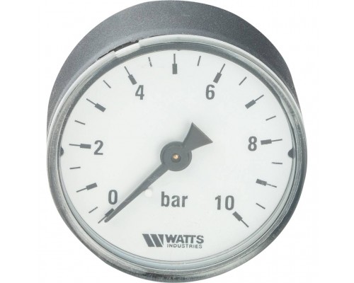 Watts  F+R100(MDA) 50/10x1/4" Манометр аксиальный 50мм, 0-10 бар.