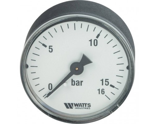 Watts  F+R100(MDA) 50/16x1/4" Манометр аксиальный 50 мм, 0-16 бар.