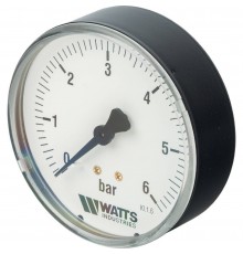 Watts  F+R100(MDA) 80/6x1/4" Манометр аксиальный 80мм, 0- 6 бар