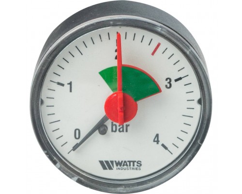 Watts  F+R101(MHA) 50/4x1/4" Манометр аксиальный  50мм, 0-4 бар