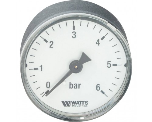 Watts  F+R100(MDA) 50/6x1/4" Манометр аксиальный 50мм, 0-6 бар