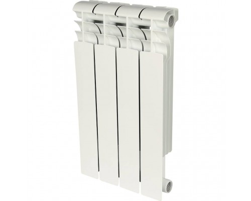 Радиатор биметаллический секционный ROMMER Profi BM 500 (BI500-80-80-150) 500 мм 4 секций боковое белый