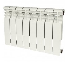 Радиатор биметаллический секционный ROMMER Profi BM 350 (BI350-80-80-130) 350 мм 8 секций боковое белый