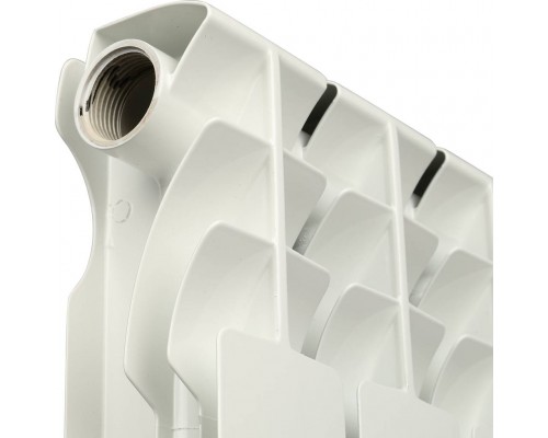 Радиатор биметаллический секционный ROMMER Optima BM 500 500 мм 12 секций боковое белый