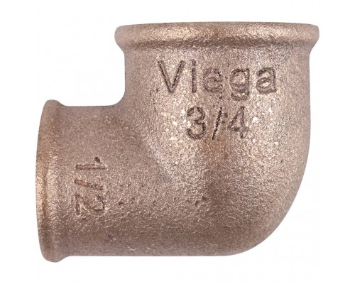 Viega  3090 Угольник 90° ВР, 3/4х1/2, бронза