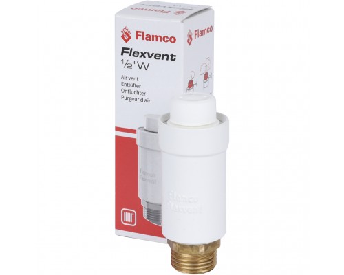 Flamco Flexvent Автоматический поплавковый воздухоотводчик Flexvent 1/2 white