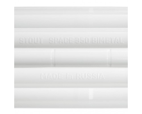 Радиатор биметаллический секционный STOUT SPACE 350 350 мм 10 секций боковое белый