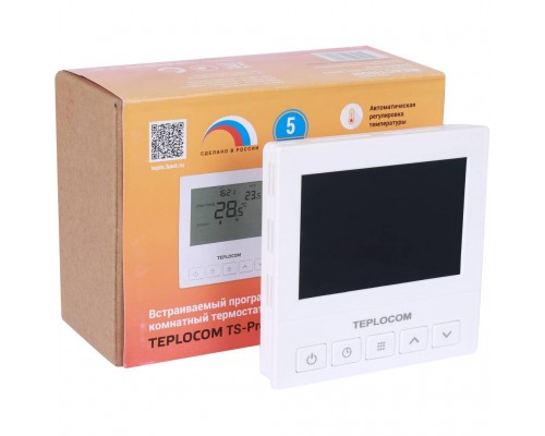 Teplocom  Термостат комнатный Teplocom TS-Prog-220/3A, проводной, прогр., реле 250В, 3А