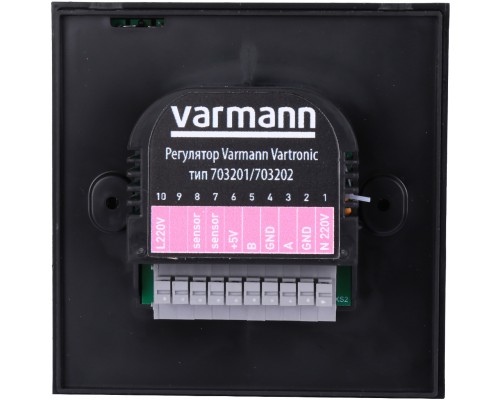 VARMANN  Настенный регулятор Varmann Vartronic, цвет черный