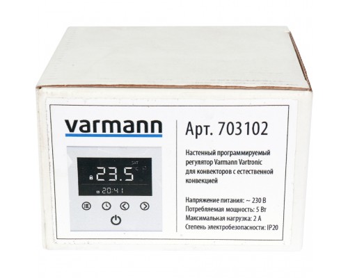VARMANN  Настенный регулятор Varmann Vartronic, с естественной конвекцией, цвет белый