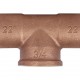 Sanha  4130g тройник ВП-ВР-ВП, бронза22x3/4x22, для медных труб под пайку