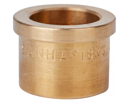 Sanha  4359g разъемное соединение ВП, бронза, с плоск.упл.18x3/4, для медных труб под пайку