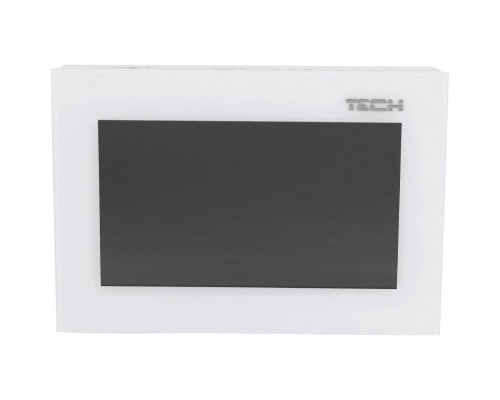 TECH  Комнатный двухпозиционный  регулятор цветной (стекло 2мм, скрытый монтаж) белый
