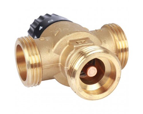 STOUT  Термостатический смесительный клапан для систем отопления и ГВС 1"  НР   30-65°С KV 2,3