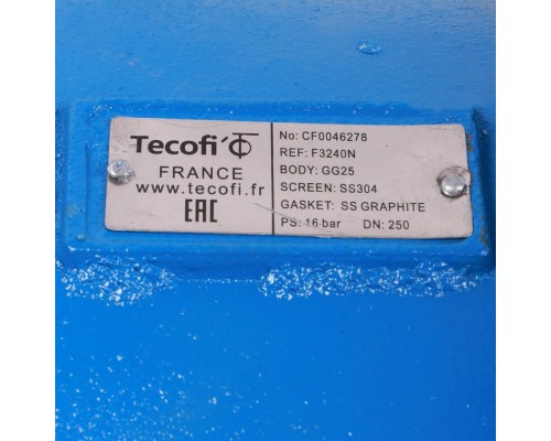 Tecofi  Фильтр сетчатый чугун F3240N Ду250 Ру16 фл Tmax=300 F3240N-0250 Tecofi