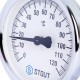 STOUT SIM-0004 Термометр биметаллический накладной с пружиной. Корпус Dn 80 мм, 0...120°С, 1"-2"