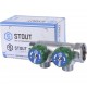 STOUT  SMB-6850-341202 STOUT Коллектор регулирующий 3/4", 2 отвода 1/2"