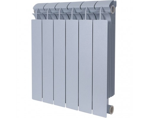 Радиатор биметаллический секционный Global STYLE PLUS 500 500 мм 6 секций серый