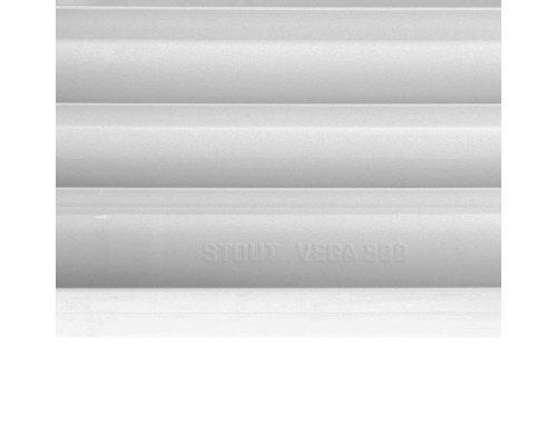 Радиатор биметаллический секционный STOUT STYLE 350 350 мм 12 секций боковое белый