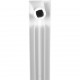 Радиатор биметаллический секционный STOUT STYLE 500 500 мм 8 секций боковое белый