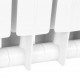 Радиатор биметаллический секционный STOUT STYLE 500 500 мм 12 секций боковое белый