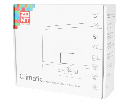 ZONT Climatic 1.2 (741) Погодозависимый автоматический регулятор для многоконтурных систем отопления (1 прямой + 2 смесительных контура)