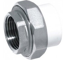 Политэк Политэк White fittings 50х1 1/2" Муфта разъемная с внутренней резьбой для полипропиленовых труб под сварку (цвет белый)