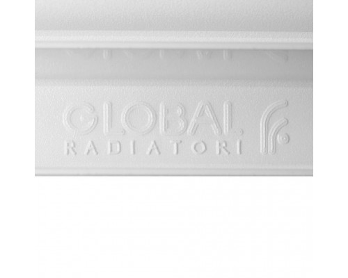 Радиатор биметаллический секционный Global 500 мм 12 секций нижнее правое белый