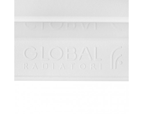 Радиатор биметаллический секционный Global 500 мм 14 секций нижнее правое белый