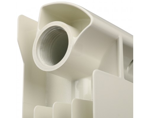 Радиатор биметаллический секционный Global 500 мм 6 секций нижнее правое белый