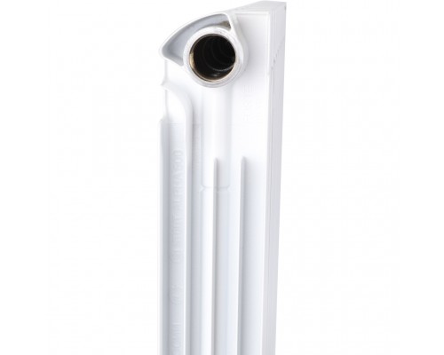 Радиатор биметаллический секционный STOUT ALPHA 500 BM 500 мм 10 секций боковое белый