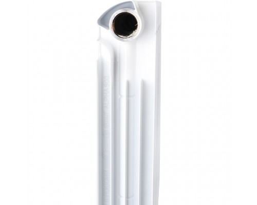 Радиатор биметаллический секционный STOUT ALPHA 500 BM 500 мм 12 секций боковое белый