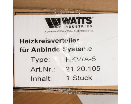 Watts  Коллектор для радиаторной разводки HKV/A-5
