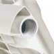 Радиатор алюминиевый секционный Global ISEO 350 350 мм 4 секций боковое белый