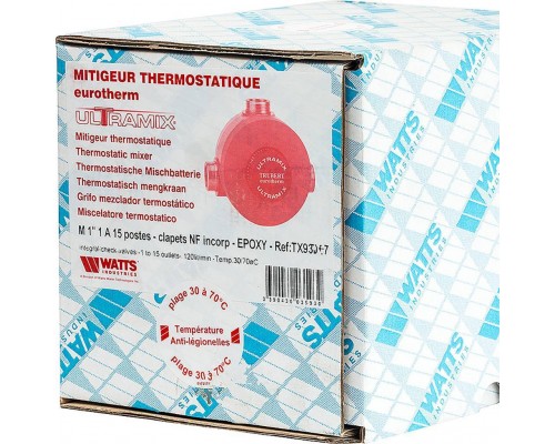 Watts  Термостатический смесительный клапан Ultramix,Расход 3-120 л/мин