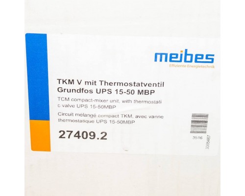 Meibes Thermix Thermix  с термостатическим приводом смесителя, диапазон настройки 25-50 °С, с насосом Grundfos UPS 15-50 MBP (до 120 м2)1