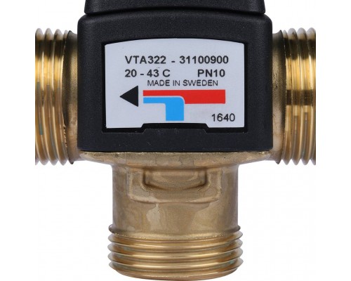 Esbe  Клапан термостатический смесительный VTA322 20-43C нар 1, KVS 1,6
