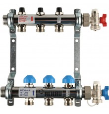 REHAU  Распределительный коллектор HKV на 3 контура (нерж .сталь)