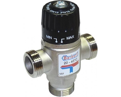 BARBERI  Термостатический смесительный клапан для систем отопления и ГВС. G 1” M V07M25NBA