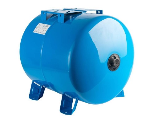STOUT STW-0003 Расширительный бак, гидроаккумулятор 50 л. горизонтальный (цвет синий)