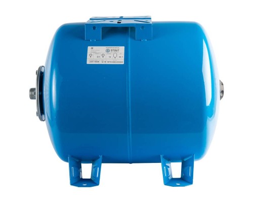 STOUT STW-0003 Расширительный бак, гидроаккумулятор 100 л. горизонтальный (цвет синий)
