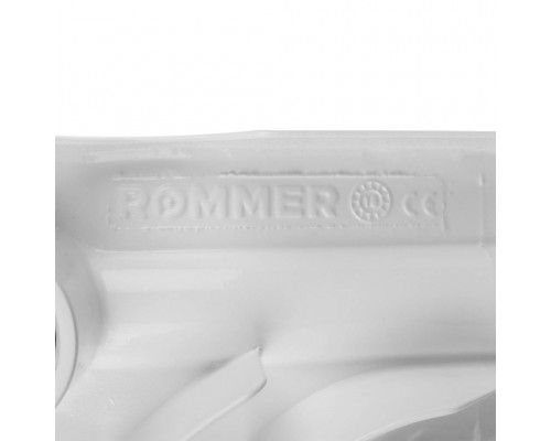 Радиатор алюминиевый секционный ROMMER Optima 500 500 мм 6 секций боковое белый