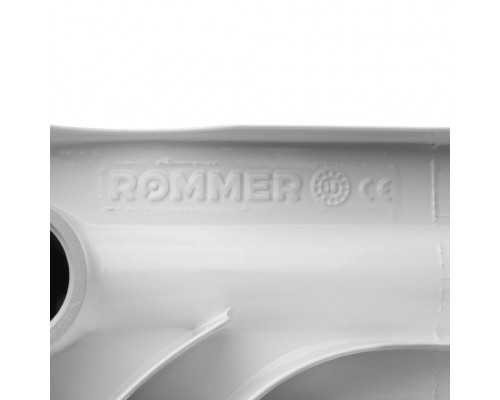 Радиатор алюминиевый секционный ROMMER Optima 500 500 мм 10 секций боковое белый