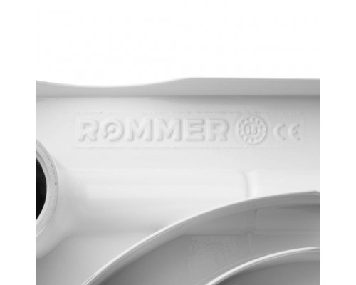 Радиатор биметаллический секционный ROMMER Optima BM 500 500 мм 10 секций боковое белый
