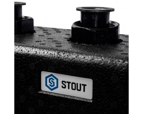 STOUT SDG-0017 Стальной распределительный коллектор 3(5) отопительных контура. В теплоизоляции DN 25