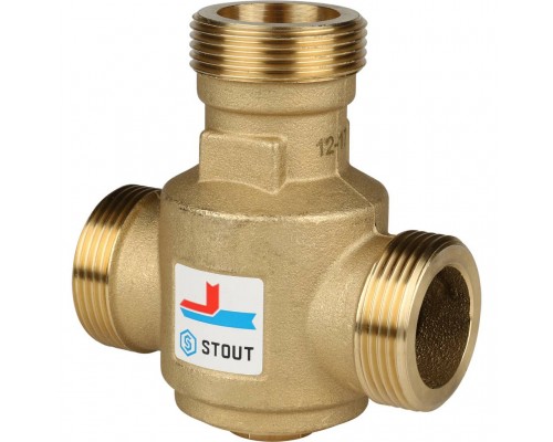 STOUT SVM-0030 Термостатический смесительный клапан G 1"1/4 НР   60°С